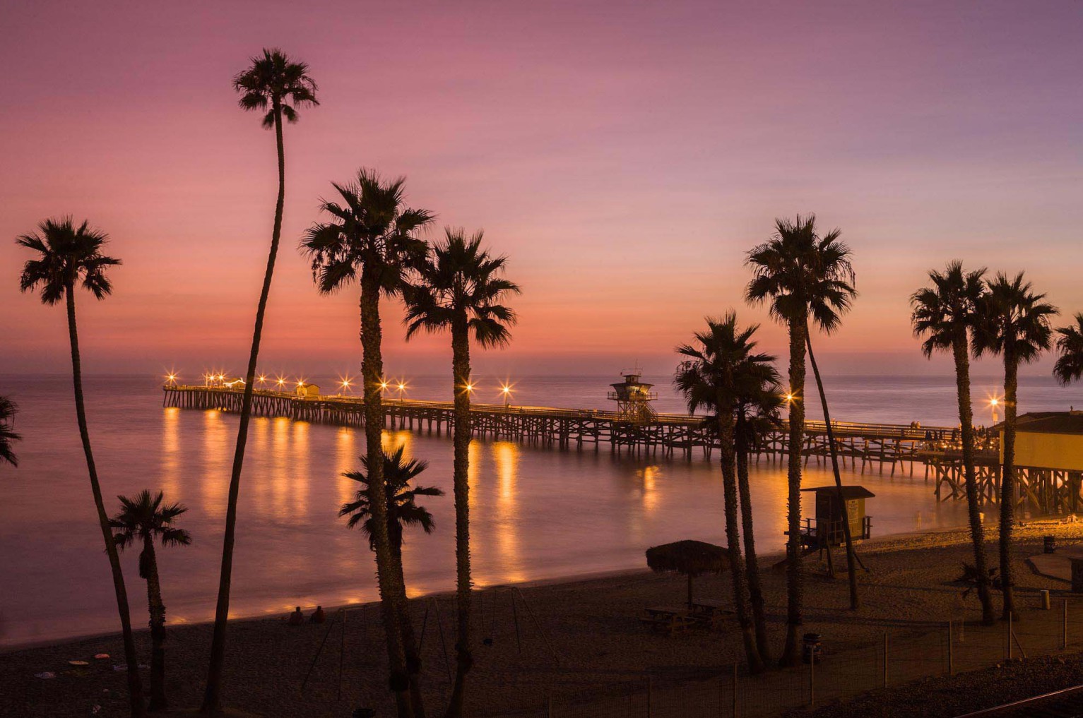 Coastal sunset